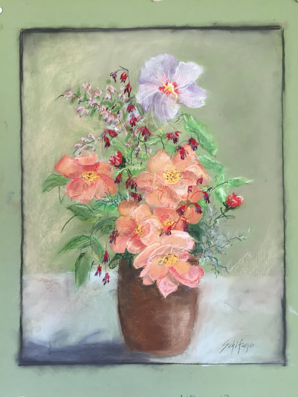 peach roses, tuscan flowers, rose of Sharon,